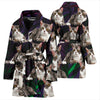 American Wirehair Cat Print Women's Bath Robe