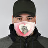 Scottish Fold Cat Love Print Face Mask