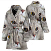 Cute Scottish Fold Cat Print Women's Bath Robe
