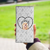 English Cocker Spaniel  Dog Paws Print Women's Leather Wallet