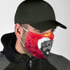 Bouvier Des Flandres On Heart Print Face Mask