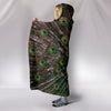 Lovely Peacock Art Print Hooded Blanket