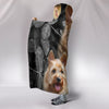 Lovely Australian Terrier Print Hooded Blanket