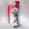 Norwegian Elkhound Love Print Hooded Blanket