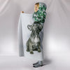 Cute Boston Terrier Puppy Print Hooded Blanket