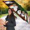 Zebra Finch Bird Art Print Umbrellas
