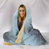 Lovely Cat Art Print Hooded Blanket