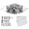 Cute Norfolk Terrier Print Face Mask