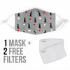 Beauceron Dog Love Patterns Print Face Mask