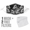 Borzoi Print Face Mask