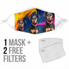 Manchester Terrier Print Face Mask