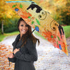 Portuguese Water Dog Floral Print Umbrellas
