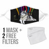Alaskan Malamute Dog Print Face Mask