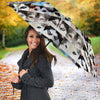 Siberian Husky Eyes Print Umbrellas