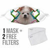 Lovely American Eskimo Dog Print Face Mask