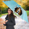 Basset Hound Dog Vector Print Umbrellas