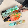 Portuguese Water Dog Floral Print Umbrellas