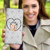 English Cocker Spaniel  Dog Paws Print Women's Leather Wallet