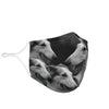 Borzoi Print Face Mask