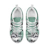 Siberian Husky Sketch Print Running Shoes For WomenFor 24 Hours Only