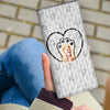 English Cocker Spaniel  Dog Paws Print Women's Leather Wallet