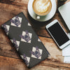 French Bulldog Patterns Print Women's Leather Wallet