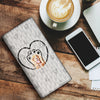 English Cocker Spaniel  Dog Paws Print Women's Leather Wallet