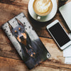 Cute Doberman Pinscher Dog Print Women's Leather Wallet