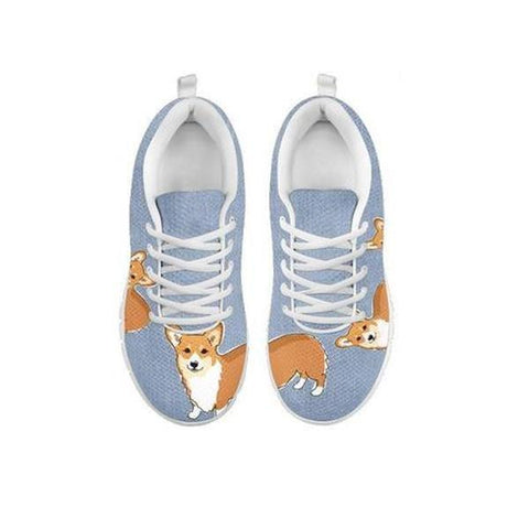 Cute Pembroke Welsh Corgi Print Running Shoes For WomenFor 24 Hours Only