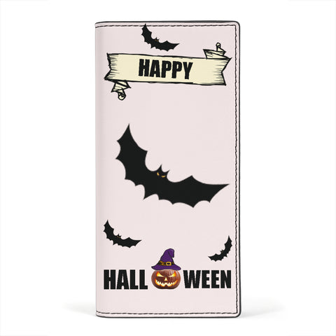 Happy Halloween Print Women's Leather Wallet