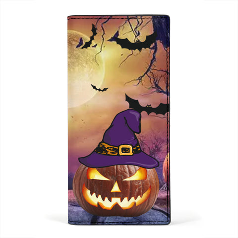 Happy Halloween Print Women's Leather Wallet