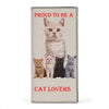 Proud To Be A Cat Lovers Print Women's Leather Wallet