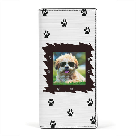 Shih Poo Dog Print Women's Leather Wallet