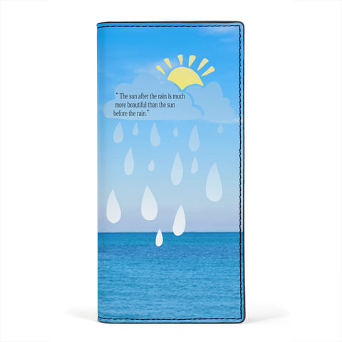 The sun after the rain Print Women's Leather Wallet