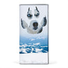 Siberian Husky Paws Print Women's Leather Wallet