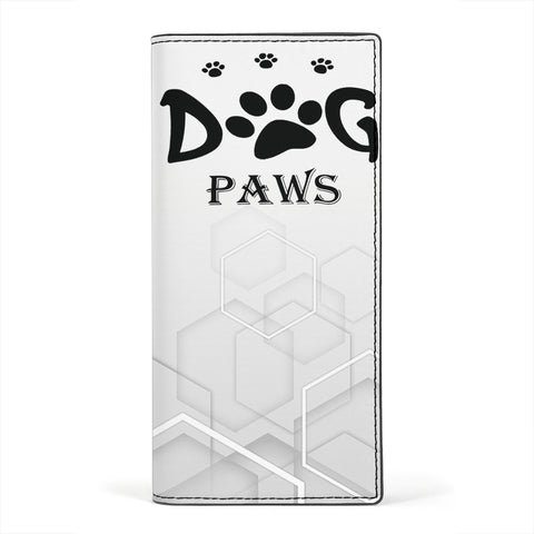 Dog Paws Print Women's Leather Wallet