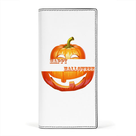 Happy Halloween Print Women's Leather Wallet