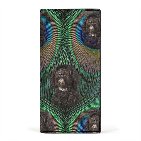 Portuguese Water Dog Print Women's Leather Wallet