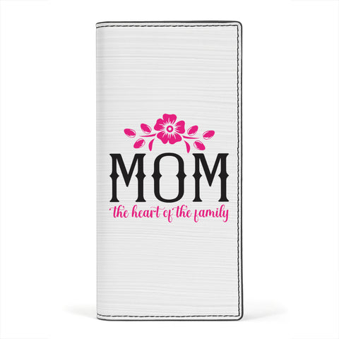 MOM DAD Print Women's Leather Wallet