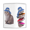 Cute Scottish Fold Cat Print Women's Leather Wallet