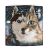 Dog And Cat Face Print Women's Leather Wallet