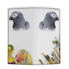 African Grey Parrot Art Print Women's Leather Wallet