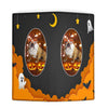 Bulldog Halloween Print Women's Leather Wallet