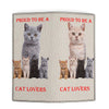 Proud To Be A Cat Lovers Print Women's Leather Wallet