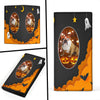 Bulldog Halloween Print Women's Leather Wallet