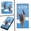 Russian Blue Cat Print Women's Leather Wallet