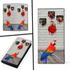 Scarlet macaw Parrot Art Print Women's Leather Wallet