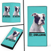 Mr. Bulldog Print Women's Leather Wallet