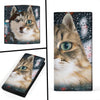 Dog And Cat Face Print Women's Leather Wallet