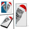 Cat Christmas Print Women's Leather Wallet